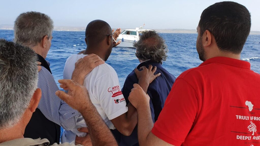 Amref Health Africa-Italia global SMT visit to Lampedusa