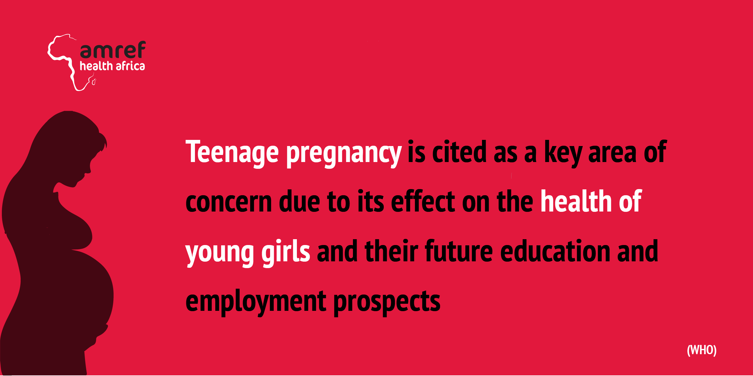 Teenage Pregnancy Info graphics Amref